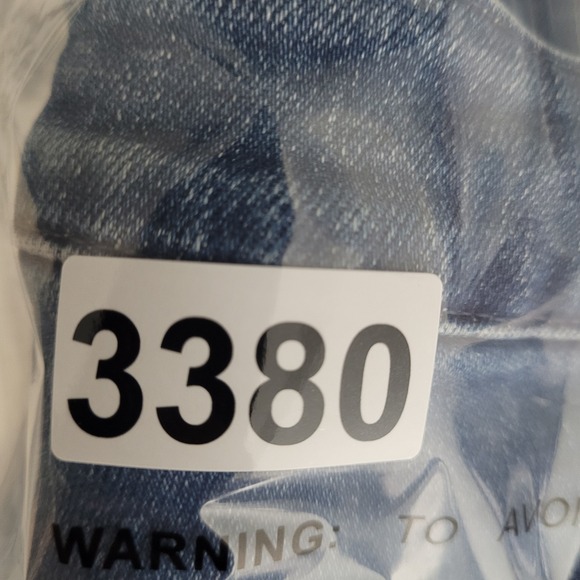 Quince Jeans Women's 32x28 Blue Denim Mid Rise Slim Straight Medium Wash - Picture 10 of 10